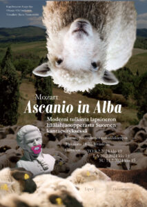 Ascanio in Alba -oopperan julisteen ensimmäinen versio