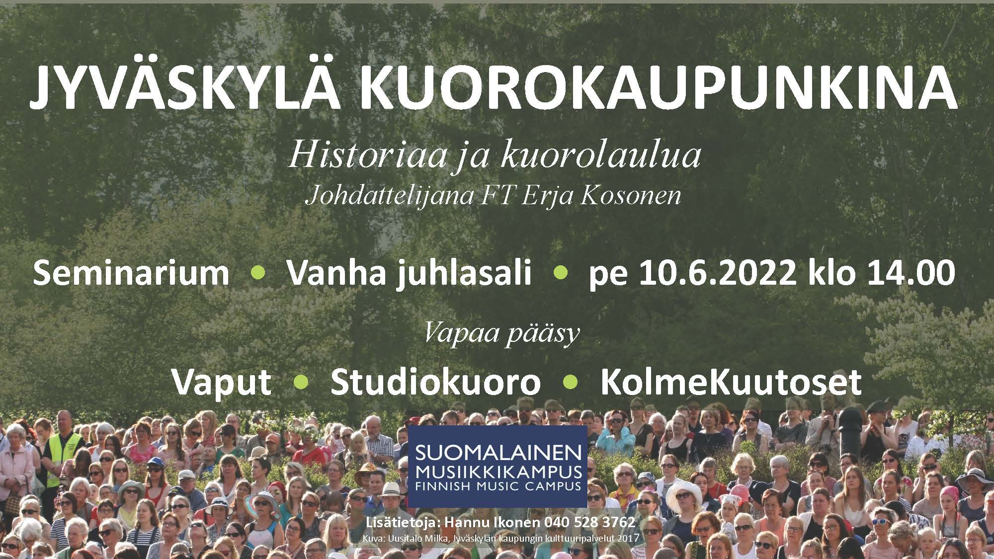 Jyväskylä kuorokaupunkina -matinea 10.6.2022