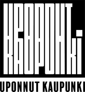 Uponnut kaupunki -logo